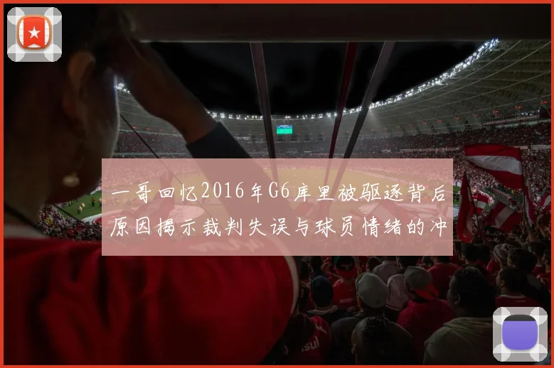 一哥回忆2016年G6库里被驱逐背后原因揭示裁判失误与球员情绪的冲突